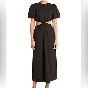 FAITHFULL THE BRAND Alessandria Midi Dress with Cutouts